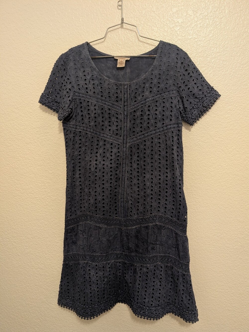 Sundance Eyelet Embroidered Cotton Dress 6P